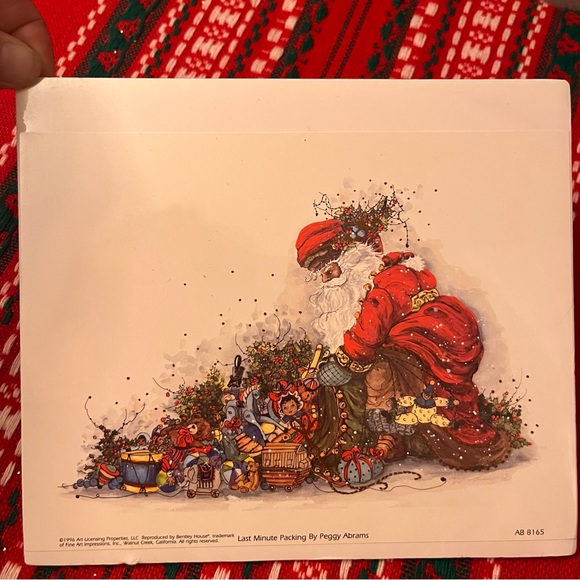 3 Lynn Bywaters & Peggy Abrams Christmas Prints Set of 3 NEW in Plastic - Picture 2 of 16